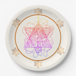 Elegante en kleurrijke papieren Borden Papieren Bordje