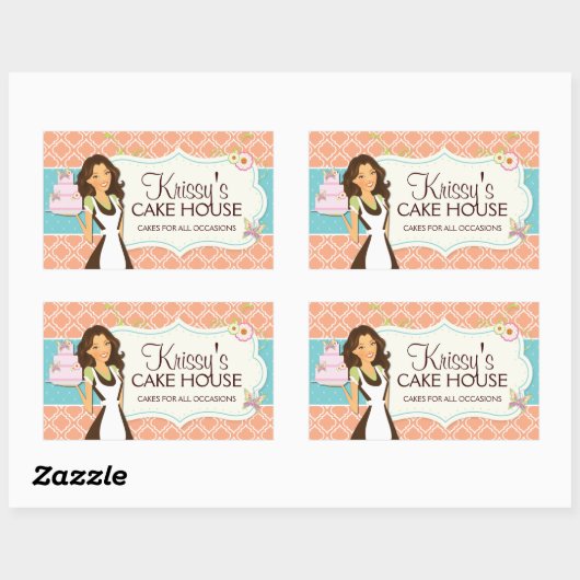 Elegante en Leuke Bakery Box Stickers (Vel)