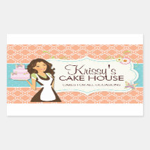 Elegante en Leuke Bakery Box Stickers