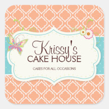 Elegante en Leuke Bakery Box Stickers