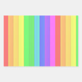 Elegante en leuke kleurrijke regenboogstrepen inpakpapier vel (Voorkant 3)