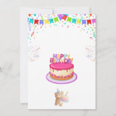 Elegante en leuke verjaardagsfeestje uitnodiging K (Achterkant)