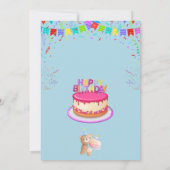 Elegante en leuke verjaardagsfeestje uitnodiging K (Achterkant)