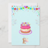 Elegante en leuke verjaardagsfeestje uitnodiging K (Achterkant)