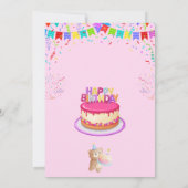 Elegante en leuke verjaardagsfeestje uitnodiging K (Achterkant)