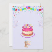 Elegante en leuke verjaardagsfeestje uitnodiging K (Achterkant)