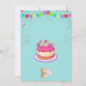 Elegante en leuke verjaardagsfeestje uitnodiging K (Achterkant)