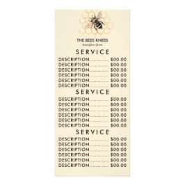 Elegante en minimalistische honingimker reclamekaart