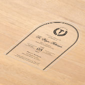 Elegante en minimalistische medische school Afstud Acryl Uitnodigingen (Laagn)