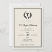 Elegante en minimalistische medische school Afstud Kaart (Voorkant)