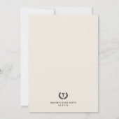 Elegante en minimalistische medische school Afstud Kaart (Achterkant)