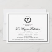 Elegante en minimalistische medische school Afstud Kaart (Voorkant)