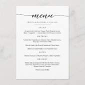 Elegante en minimalistische menukaart (Voorkant)