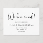 Elegante en moderne bewegende aankondiging briefkaart (Voorkant)