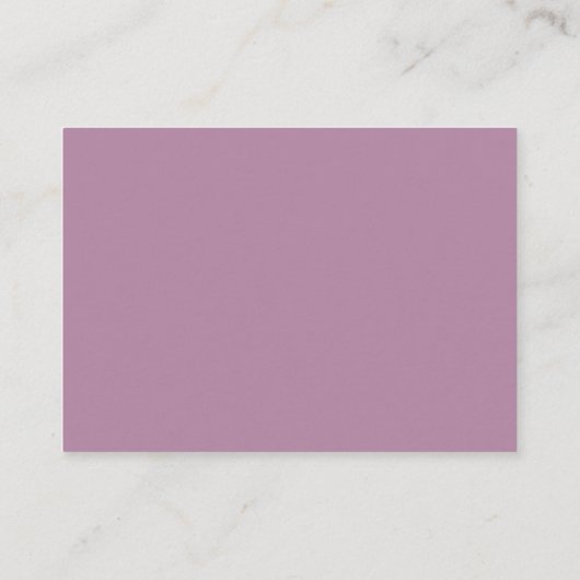 Elegante en moderne Blush en Mauve Bloem Bruiloft Informatiekaartje (Achterkant)