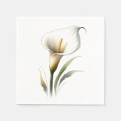 Elegante en moderne Calla Lily Chic Cocktail Servet (Voorkant)