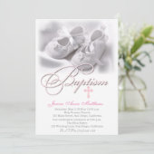 Elegante en moderne doopuitnodiging kaart (Staand voorkant)