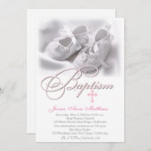 Elegante en moderne doopuitnodiging kaart (Voorkant / Achterkant)