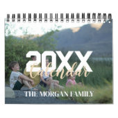 Elegante en moderne familie 2025 fotokalender kalender (Hoes)
