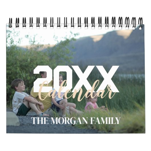 Elegante en moderne familie 2025 fotokalender kalender (Hoes)