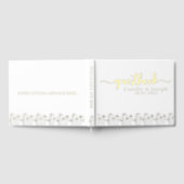 Elegante en moderne gepersonaliseerde bloemen gastenboek (Volledig)