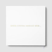 Elegante en moderne gepersonaliseerde zwart en gou gastenboek (Achterkant)