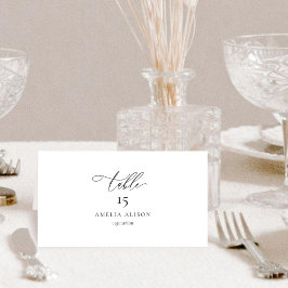 Elegante en moderne gevouwen tafel Place Card Plaatskaartje