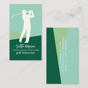 Elegante en moderne golfclub visitekaartje
