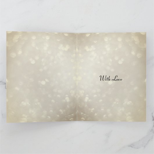 Elegante en moderne Happy Birthday Wife Greeting Kaart (Binnen)