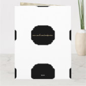 Elegante en moderne Happy Birthday Wife Greeting Kaart (Achterkant)