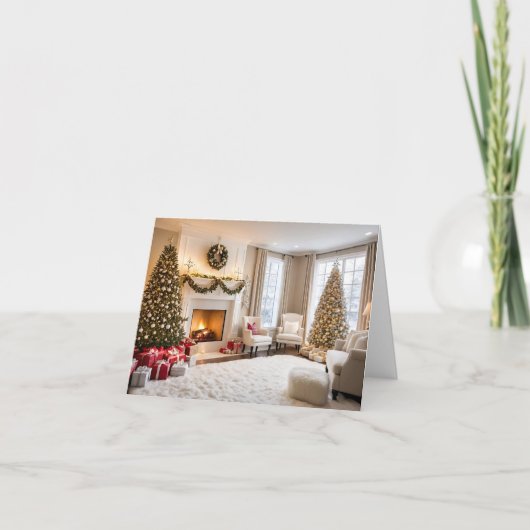 Elegante en moderne kerst Kaart (Voorkant)