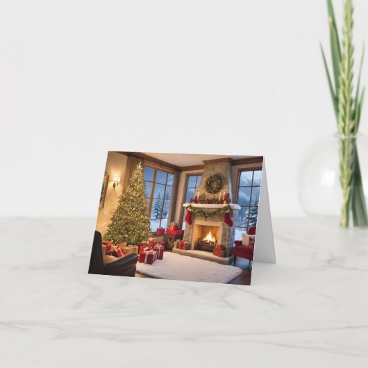 Elegante en moderne kerst Kaart (Voorkant)