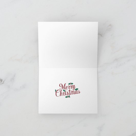 Elegante en moderne kerst Kaart (Binnen)