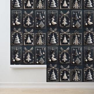 Elegante en moderne kerstbomen behang