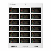 elegante en moderne kerstboom Adreslabel Etiket (Full Sheet)