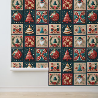 Elegante en moderne kerstdecoraties behang