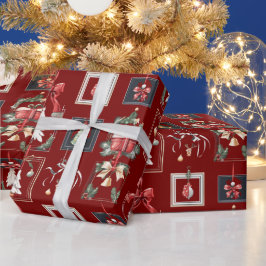Elegante en moderne kerstdecoraties cadeaupapier