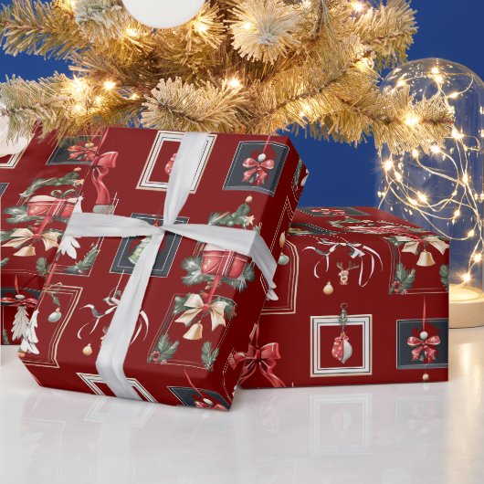 Elegante en moderne kerstdecoraties cadeaupapier (Feestdagen)