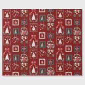 Elegante en moderne kerstdecoraties cadeaupapier (Vlak)