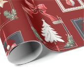 Elegante en moderne kerstdecoraties cadeaupapier (Rol Hoek)