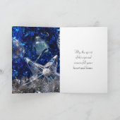 Elegante en moderne kerstgroet feestdagen kaart (Binnen)