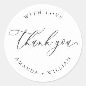 Elegante en moderne ronde Sticker (Voorkant)