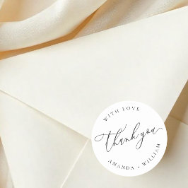 Elegante en moderne ronde Sticker