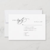Elegante en moderne RSVP Response Kaart (Voorkant)