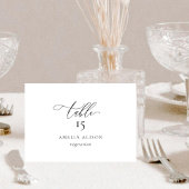 Elegante en moderne tafel Kaart met maaltijdoptie