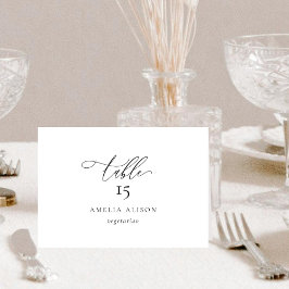 Elegante en moderne tafel Kaart met maaltijdoptie