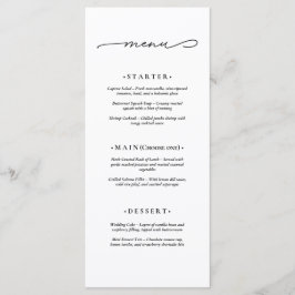 Elegante en Moderne Trouwdag Menu