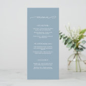 Elegante en Moderne Trouwdag Menu (Staand voorkant)