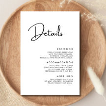 Elegante en moderne zwart-wit bruiloft details