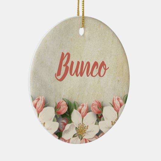 Elegante en mooie Bunco speler Keramisch Ornament (Rechts)